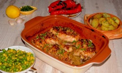 Pui cu mustar Dijon si miere