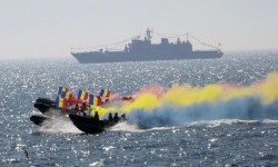 Vals cu nave militare pe Marea Neagră de Ziua Marinei Române