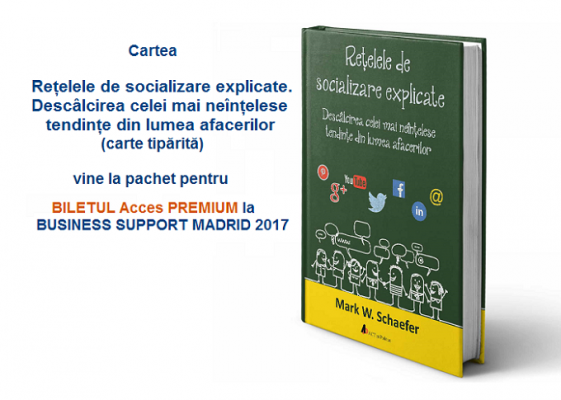 Ai bilet ACCES PREMIUM, primești cartea Rețelele de socializare explicate în pachet (carte tipărită)