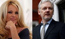 Pamela Anderson ar avea o relație de cuplu cu Julian Assange