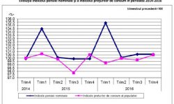 Numărul mediu de pensionari, în scădere la 5,245 milioane persoane în ultimul trimestru din 2016
