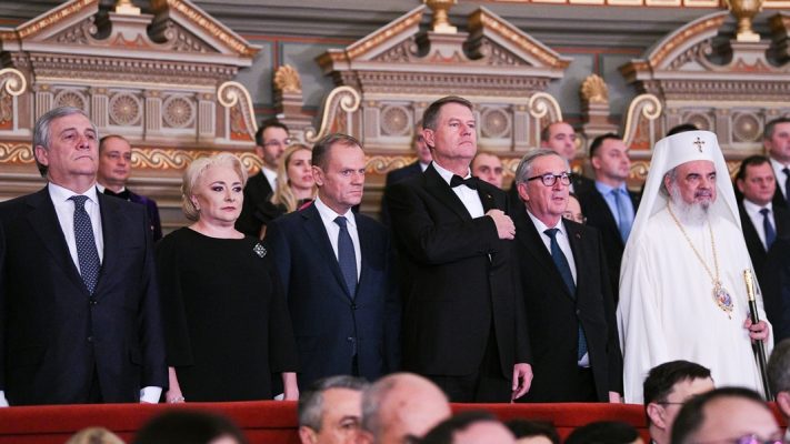 VIDEO #Romania2019.eu/Ceremonie de marcare a preluării Preşedinţiei Consiliului UE la Ateneul Român în prezenţa liderilor europeni