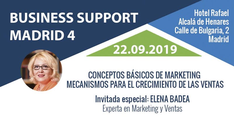 EVENTO, 22 de septiembre de 2019, 10:00h: BUSINESS SUPPORT MADRID IV