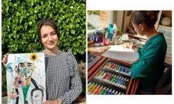 Sofia, o fetiță moldoveancă-româncă din Spania, care prin picturile ei ne arată o nouă lume, lumea ei