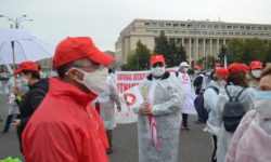 Federaţia Solidaritatea Sanitară organizează joi un nou protest în Piaţa Victoriei