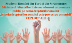 Ministerul Afacerilor Externe lansează un concurs public pe tema drepturilor omului „Istoria drepturilor omului este povestea omenirii”