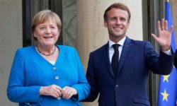 Emmanuel Macron a primit-o pe Angela Merkel în vizita ei de rămas-bun în Franţa