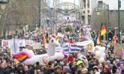 VIDEO Belgia: Protest violent împotriva restricţiilor sanitare, cu participanţi şi din alte ţări europene