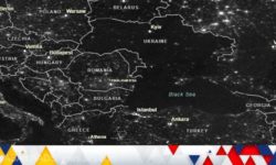 Ucraina, complet întunecată pe timp de noapte (imagini din satelit)