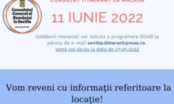 Consulat itinerant la Malaga, sâmbătă, 11 iunie 2022