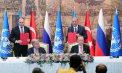 Ucraina şi Rusia semnează cu Turcia şi ONU acorduri separate privind exportul de cereale ucrainene