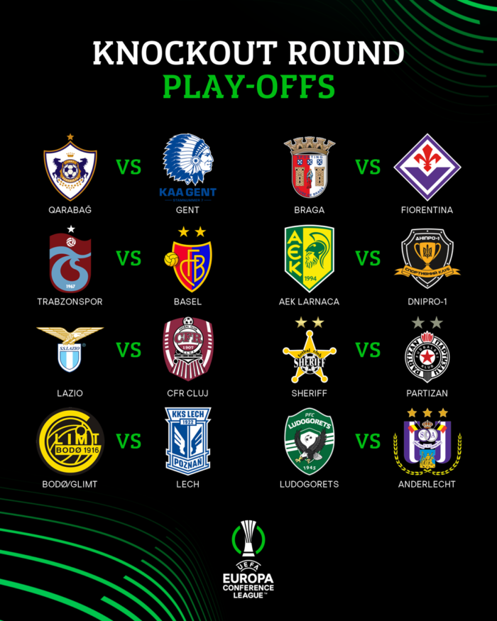 Fotbal: CFR Cluj o va întâlni pe Lazio, în barajul pentru optimile Europa Conference League