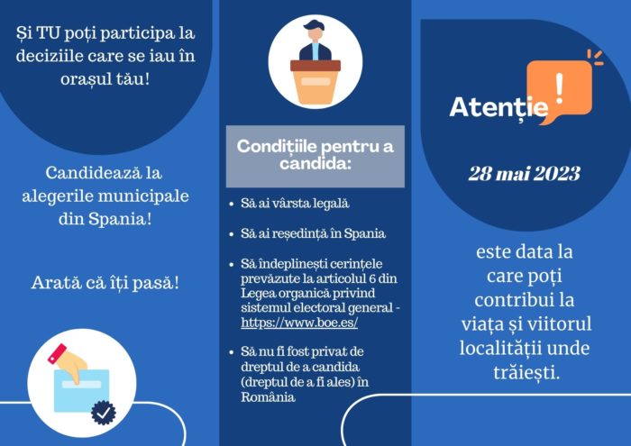 Procedura pentru a candida la alegerile municipale din Spania (28 mai 2023) 1