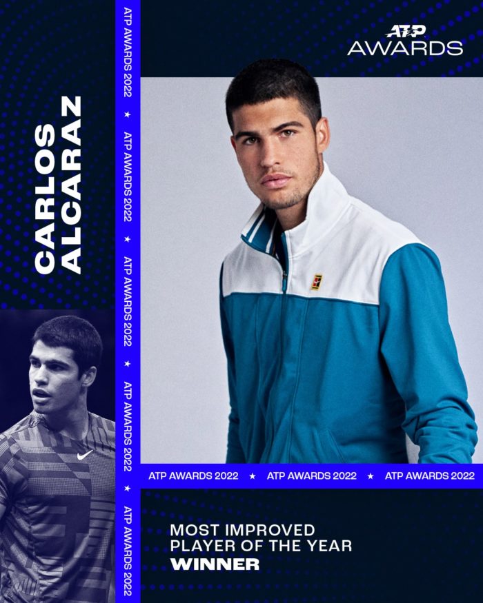 Tenis: Carlos Alcaraz, numărul unu mondial, desemnat jucătorul cu cel mai mare progres în 2022