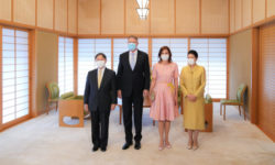 Preşedintele Klaus Iohannis – primit de Împăratul Japoniei