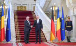 VIDEO Preşedintele Germaniei, primit la Palatul Cotroceni