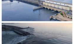 Baraj parţial distrus în Ucraina: Mai multe sate au fost complet sau parţial inundate, a început evacuarea