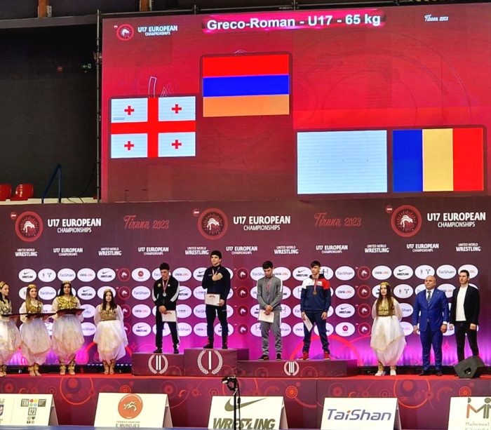 Lupte: Constantin Lungu a câştigat medalia de bronz la Europenele Under-17