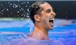 Nataţie: Spaniolul Dennis Gonzalez, medaliat cu aur în proba de solo liber la Mondialele de la Fukuoka