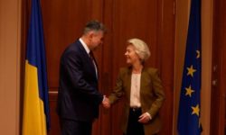 VIDEO Marcel Ciolacu, discuţie cu Ursula von der Leyen despre securitatea la Marea Neagră, PNRR şi Schengen