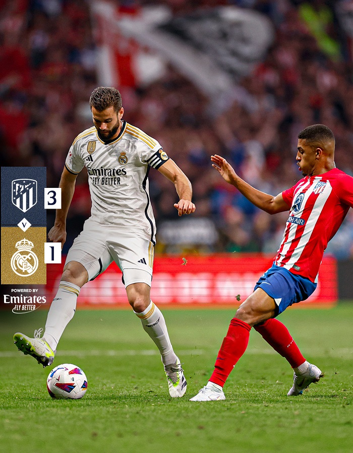 Fotbal: Campionatul Spaniei – Atletico Madrid a câştigat derby-ul cu Real Madrid (3-1)