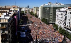 VIDEO Manifestaţii la Madrid împotriva oricărei amnistii pentru separatiştii catalani