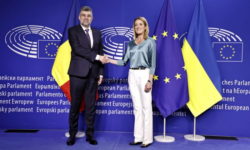 VIDEO Premierul Ciolacu – întâlnire la Bruxelles cu preşedinta PE, Roberta Metsola