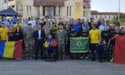 Mureş: Valentin Popa, medaliat cu argint la Jocurile INVICTUS de la Düsseldorf, între voluntarii Ştafetei Veteranilor