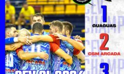 Volei masculin: Arcada Galaţi s-a calificat în turul al doilea preliminar al Ligii Campionilor