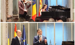 Concert de vioară și pian, la Madrid, susținut de muzicienii Alexandru Tomescu și Sînziana Mircea