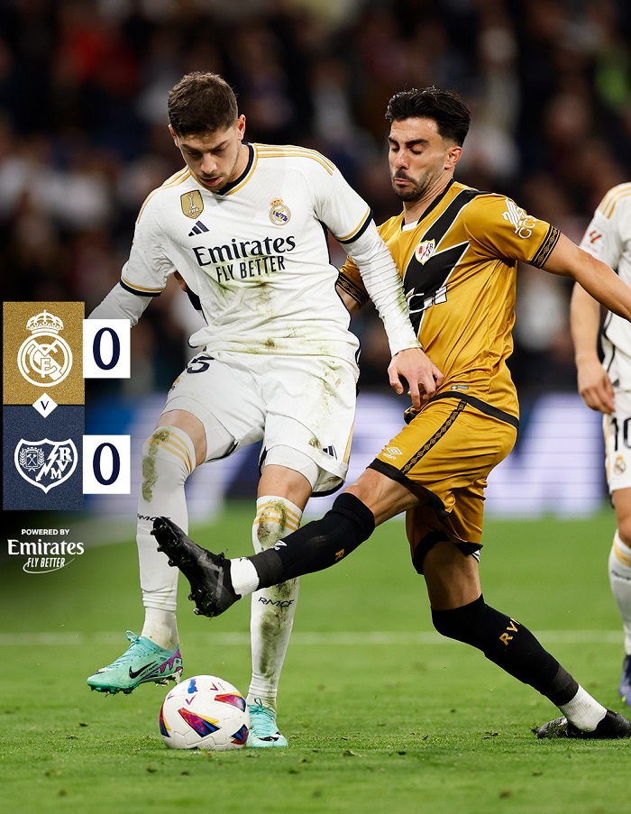 Fotbal: Real Madrid, ţinută în şah de Rayo Vallecano, cedează fotoliul de lider în Primera Division