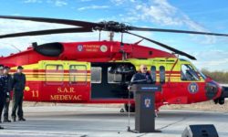 VIDEO IGAv: Patru elicoptere S-70M Black Hawk pentru managementului situaţiilor de urgenţă au intrat în dotarea MAI